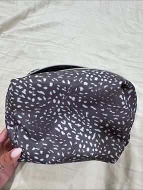 Sonia Kashuk Gray and White Printed Cosmetic Pouch